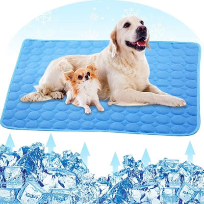 Pet Summer Cooling Pad – Self-Cooling Ice Silk Pet Bed for Dogs and Cats