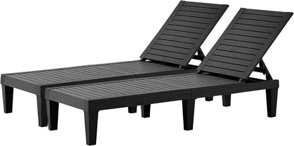 Outdoor Adjustable Chaise Lounge Chair