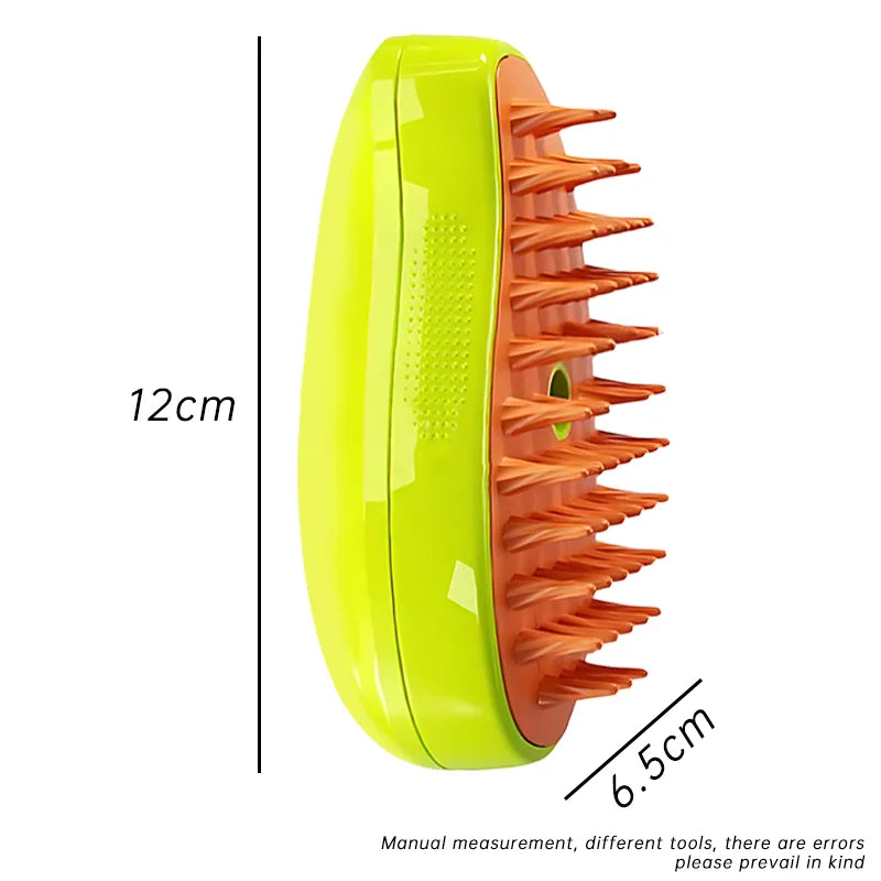 Pet Steam Brush 3-in-1 Grooming Tool for Cats and Dogs – Hair Removal, Massage, and Steam Spray