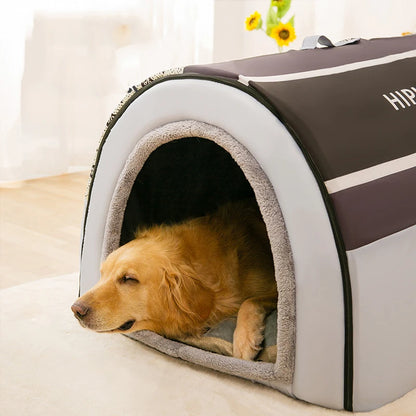 Removable Dog Warm House – Washable Pet Bed for Large and Medium Dogs