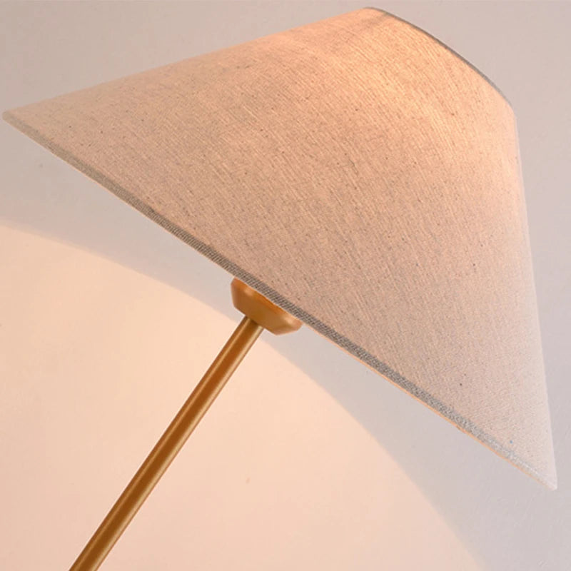 Nordic Modern Floor Lamp - Creative LED Fabric Hat Design