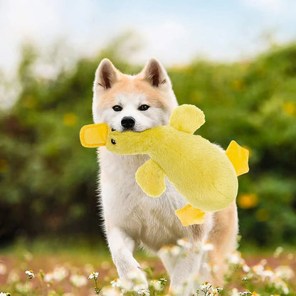 Interactive Plush Duck Toy for Dogs: Squeaky Fun for Every Pup!