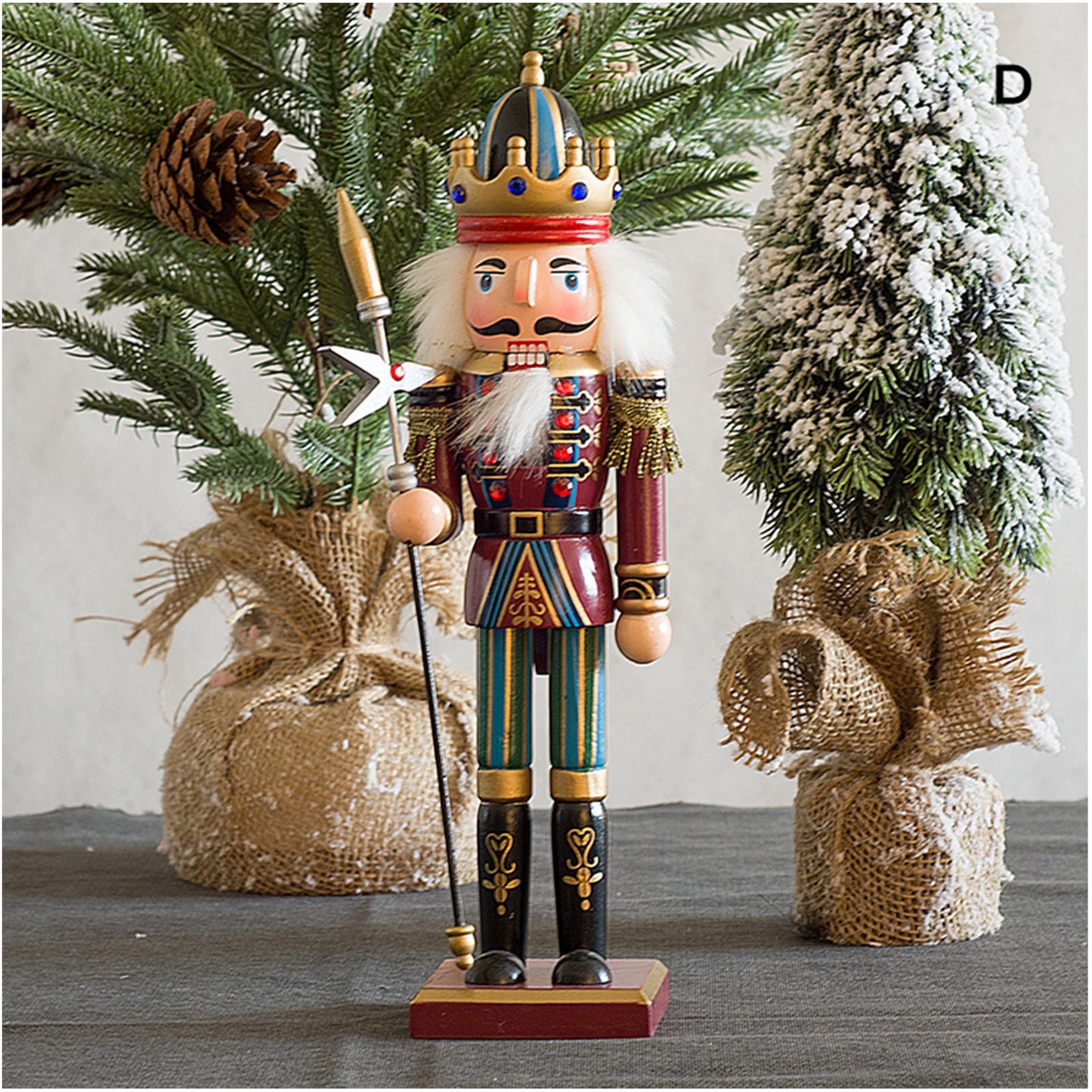 30CM Nutcracker Soldier Doll Toy Soldier Nutcracker Costume Men for Christmas New Year Decor PR Sale