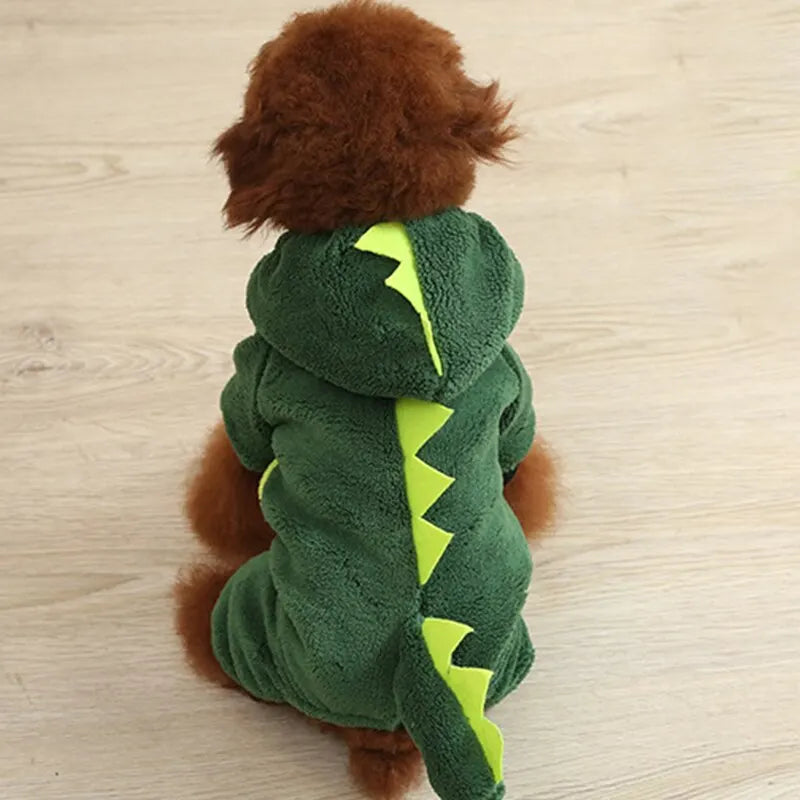 Dinosaur-Themed Pet Hoodie – Cozy & Cute for Dogs and Cats