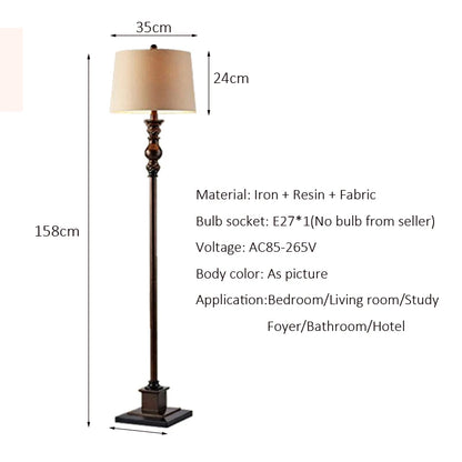 Nordic Retro Floor Lamp for Living Room or Bedroom