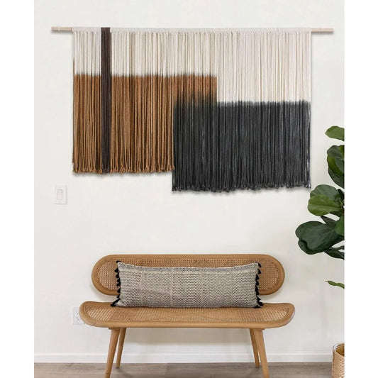 Macrame Wall Hanging Large Dip Dye Tapestry Fiber Wall Art Boho Décor