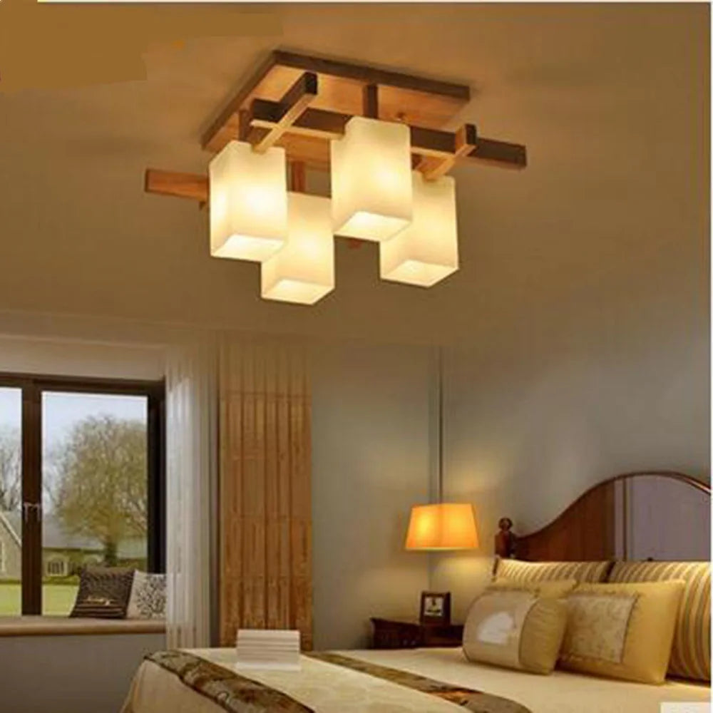 Nordic Wood LED Ceiling Light – Elegance Meets Natural Warmth