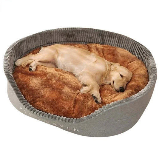 Plush Autumn/Winter Dog Bed – Cozy, Washable, and Perfect for All Breeds