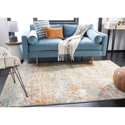 Safavieh Modern Abstract Area Rug – Non-Shedding, Easy-Care Rug for High-Traffic Spaces