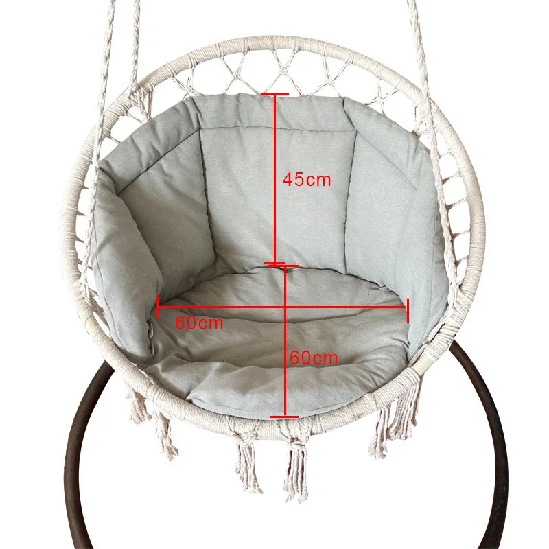 Cozy Hanging Swing Basket Seat Cushion – Perfect for Your Patio, Garden, or Living Room