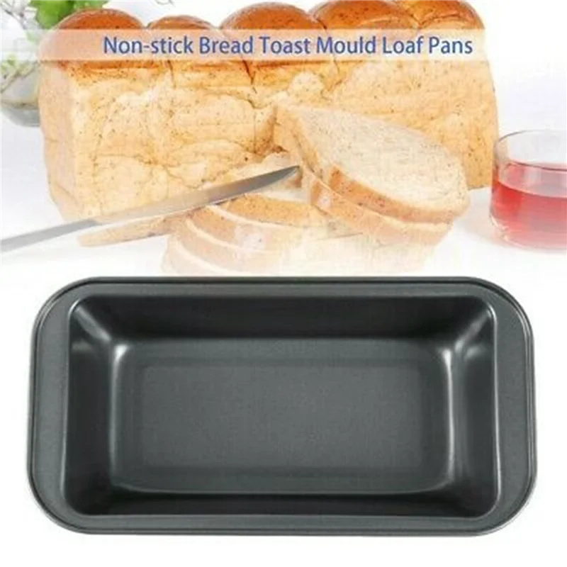 2Pcs Nonstick Carbon Steel Bread Pans for Baking - Loaf Tray Mold