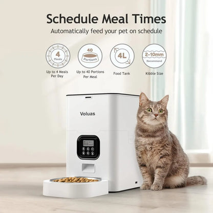 Automatic Cat and Dog Feeder – Timed Food Dispenser with Portion Control