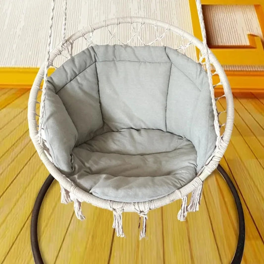 Cozy Hanging Swing Basket Seat Cushion – Perfect for Your Patio, Garden, or Living Room