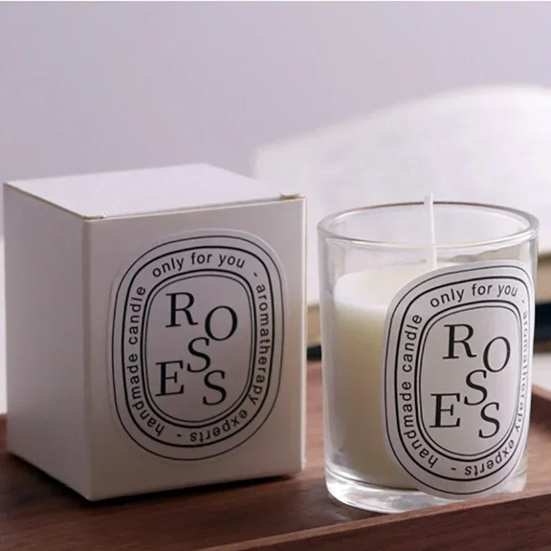 Luxury White Glass Scented Candle – A Touch of Elegance for Any Occasion