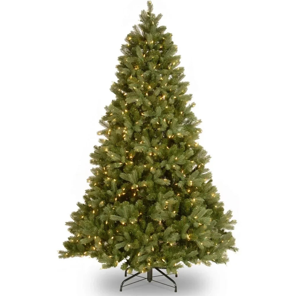 Foot Artificial Christmas Tree - Down swept Douglas Fir with 1000 White Lights