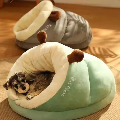 Plush Pet Sofa Bed – Cozy Cave House for Dogs & Cats