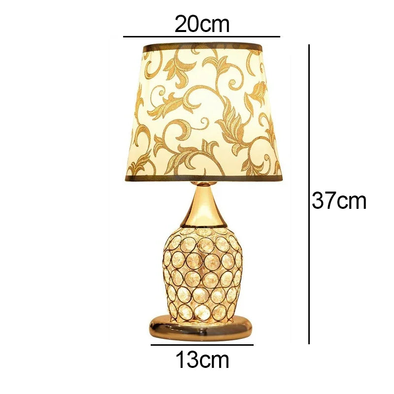 Elevate Your Décor with the European-Style Crystal Table Lamp