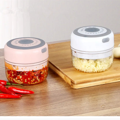 Mini Electric Food Chopper – USB Wireless Garlic Masher