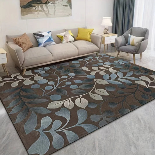 Leaf Pattern Area Rug – Stylish and Functional Home Décor