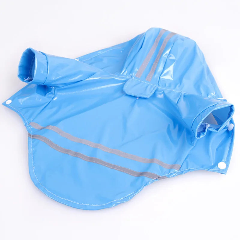 Dog Hooded Raincoat – Waterproof & Reflective Rain Jacket for Puppies