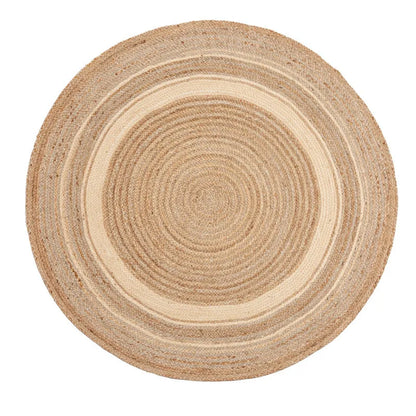 Modern Minimalist Style Indian Rug Hand-woven Round Jute Rug