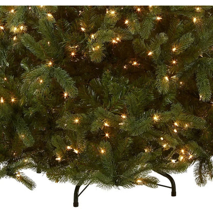 Foot Artificial Christmas Tree - Down swept Douglas Fir with 1000 White Lights