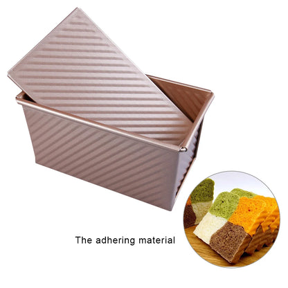 Non-Stick Aluminum Alloy Loaf Pan with Cover – Perfect for Homemade Bread and Toast