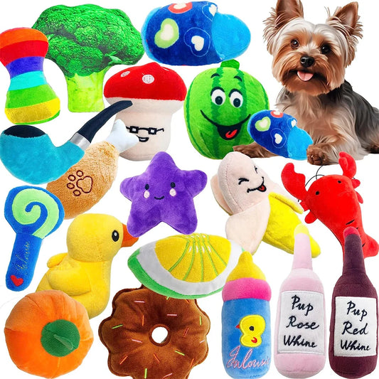 Plush Chew Toys for Dogs: Fun, Squeaky, and Perfect for Training!