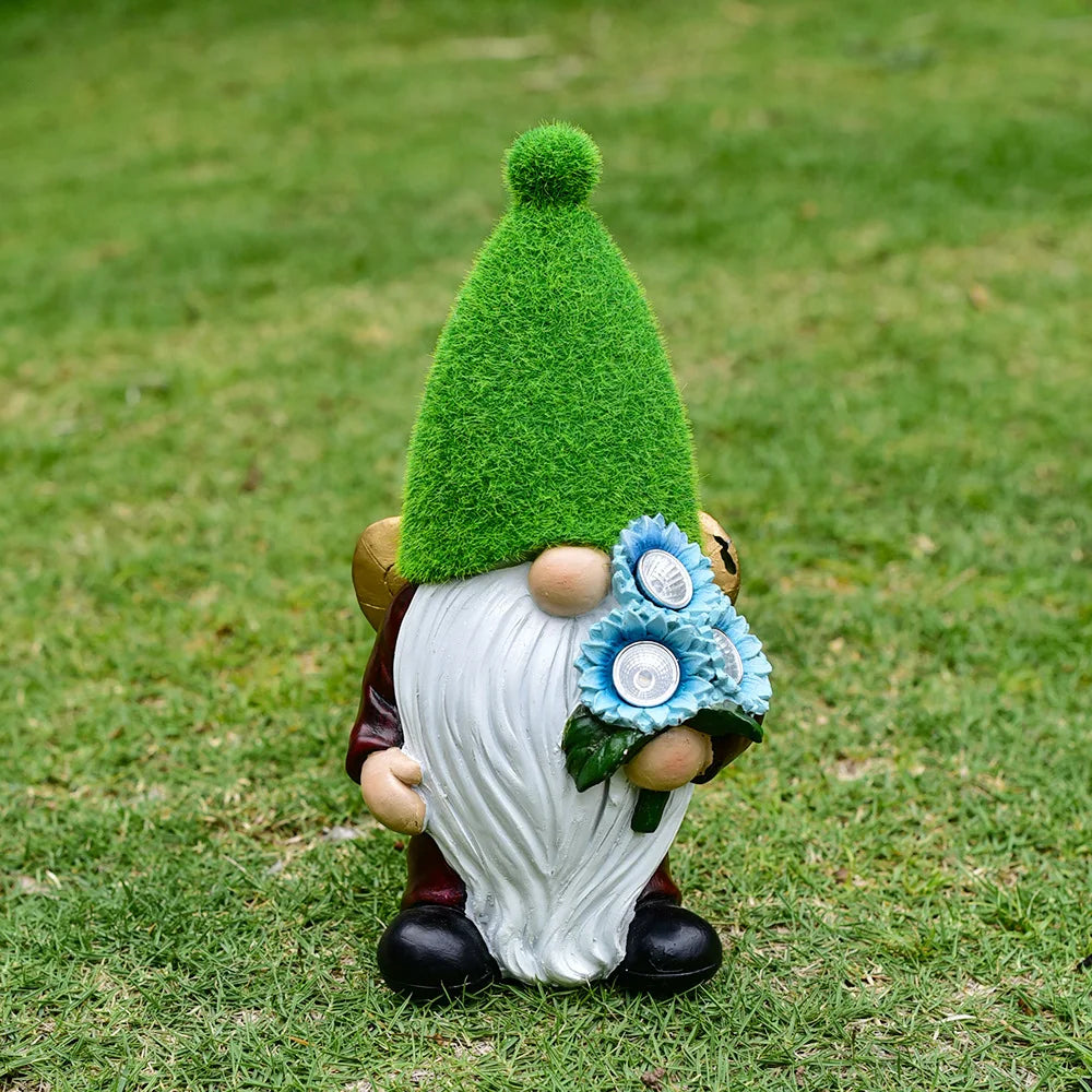 Solar Gnomes Garden Statues