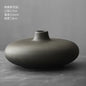 Elegant Simplicity: Japanese-Style Black Terracotta Vase