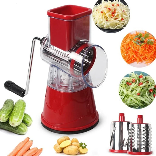 Multifunctional Vegetable Cutter & Slicer - Roller Chopper for Kitchen