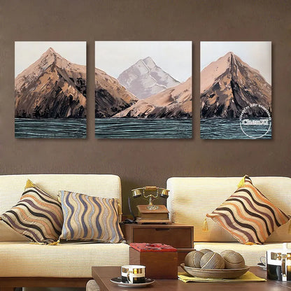 Quality Mountain Artwork Handmade Oil Painting Art On Canvas Large Contemporary For Wedding Unframed Hot Sale Wall Decoration