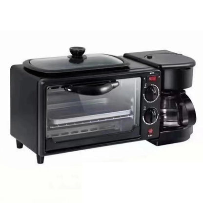 3-in-1 Breakfast Maker with Toaster, Oven & Coffee Machine