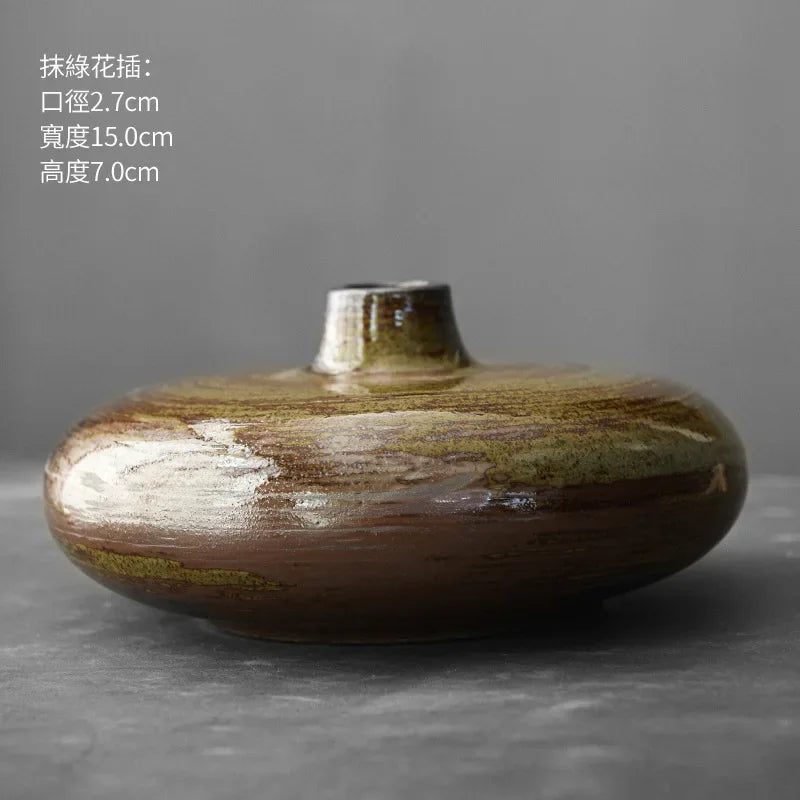 Elegant Simplicity: Japanese-Style Black Terracotta Vase