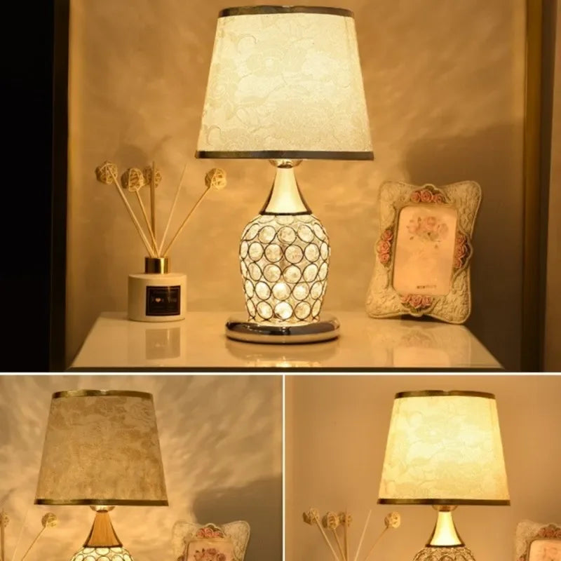 Elevate Your Décor with the European-Style Crystal Table Lamp