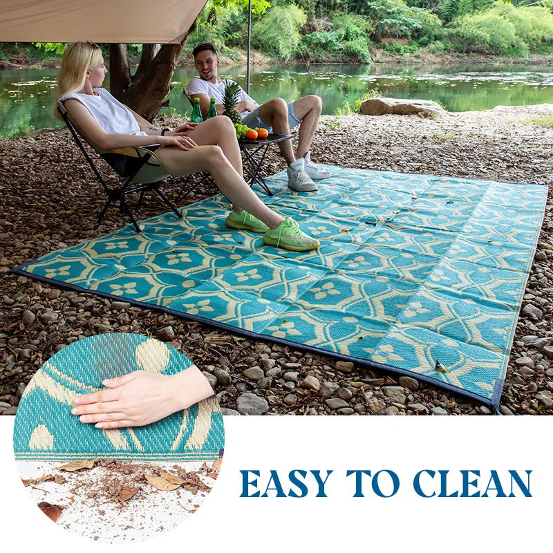 Easy Cleaning Patio Hollow Woven 6x9 Outdoor Rug