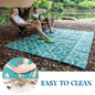 Easy Cleaning Patio Hollow Woven 6x9 Outdoor Rug