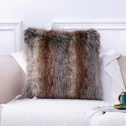 Luxurious Faux Fur Pillow Cushion Case Cover