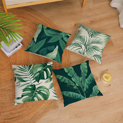 Outdoor Tropical Leaves Summer Decorations Pillowcase