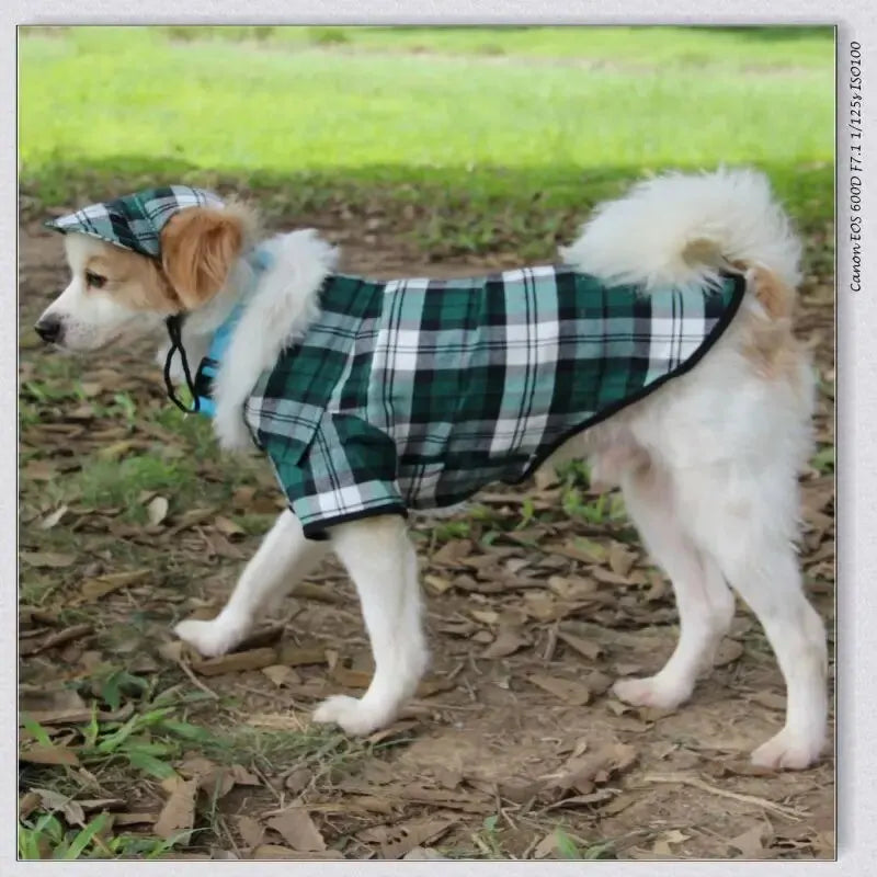 Pet Clothes for Small Dogs and Cats - Plaid Fall and Winter Shirt