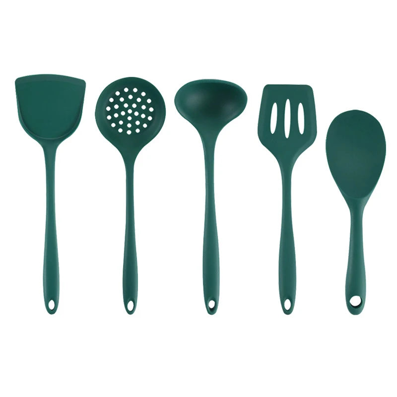 Complete, Durable, and Safe Silicone Kitchen Cooking Utensils Set