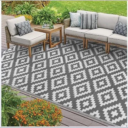 Durable Outdoor Garden & Patio Rug