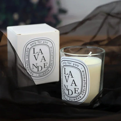 Luxury White Glass Scented Candle – A Touch of Elegance for Any Occasion