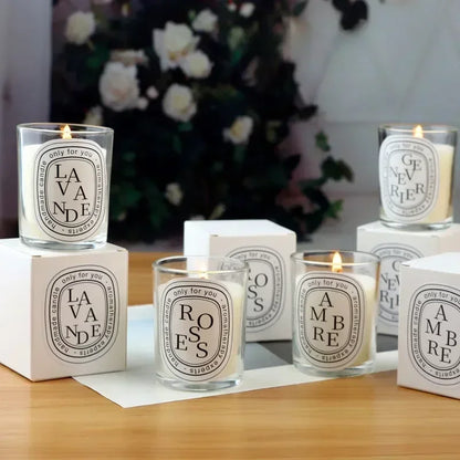 Indulge in Tranquility: Romantic Transparent Scented Candle