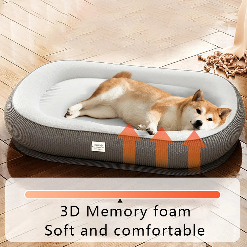 Winter Warm Dog Bed – Soft Memory Foam Pet Sleeping Mat