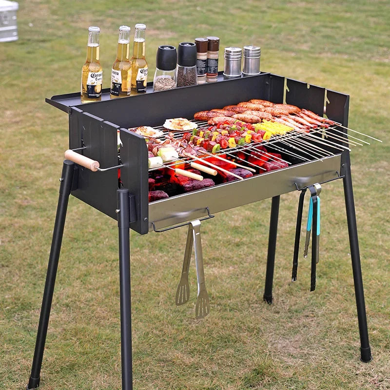 Portable Smokeless Charcoal BBQ Grill for Outdoor Fun