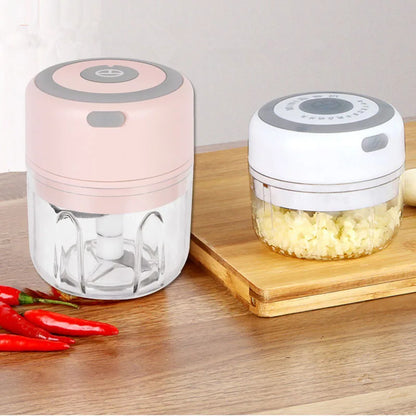 Mini Electric Food Chopper – USB Wireless Garlic Masher