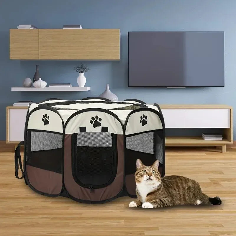 Portable & Foldable Pet Tent Kennel – Spacious, Durable, and Versatile Shelter for Your Furry Friends