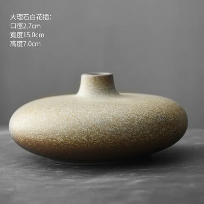 Elegant Simplicity: Japanese-Style Black Terracotta Vase