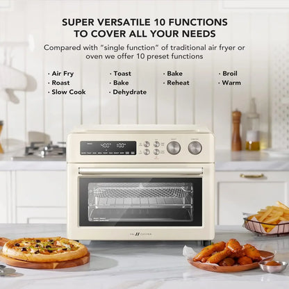 Extra Large Retro Style 10-in-1 Infrared Air Fryer Toaster Oven